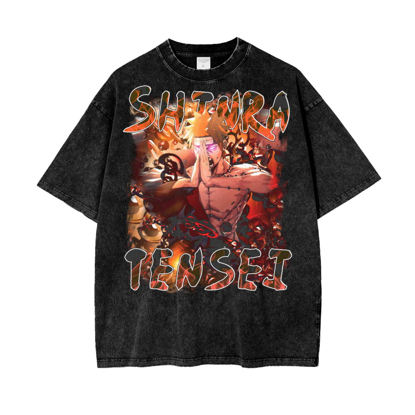 Pain Naruto Oversize Snow Washed T-Shirt