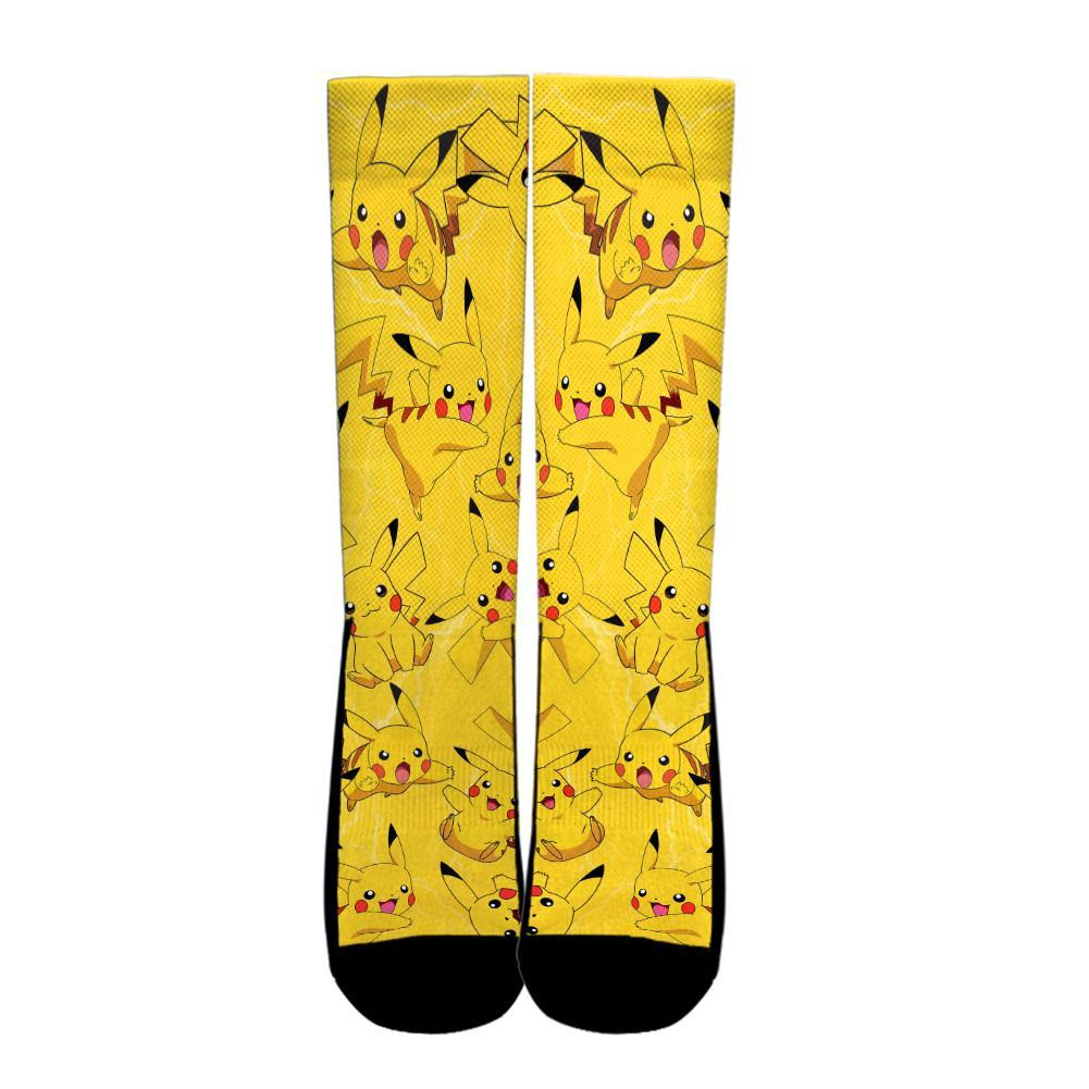 Pikachu Socks Costume Pokemon Anime Socks Pattern