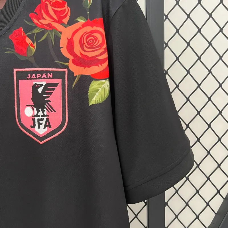 Japan Roses Black Special Version Soccer Jersey