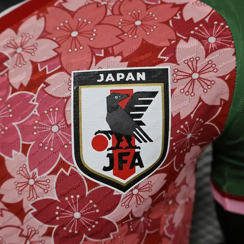 Player Verson Japan White Flowers Soccer jersey