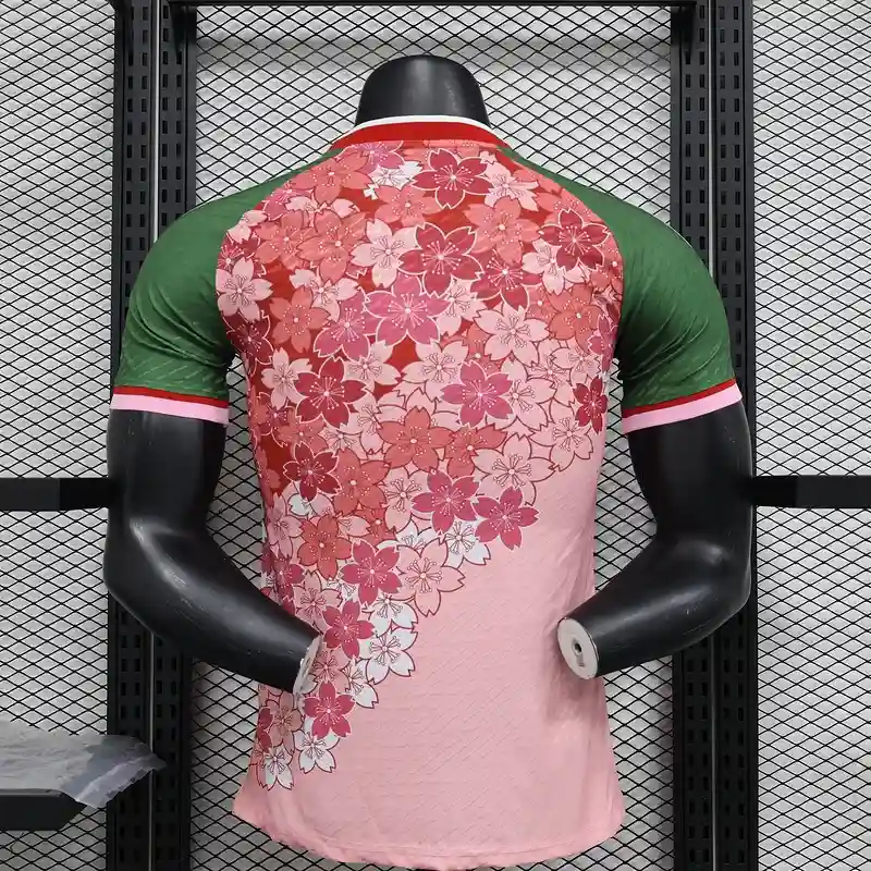 Player Verson Japan White Flowers Soccer jersey