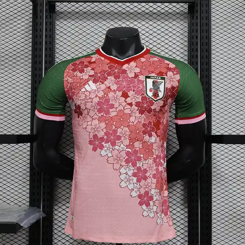 Player Verson Japan White Flowers Soccer jersey