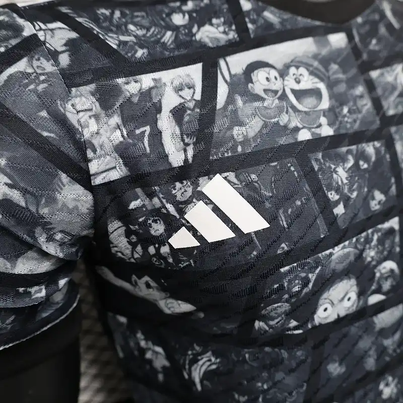 Player Version Japan Black Cartoon Soccer Jersey