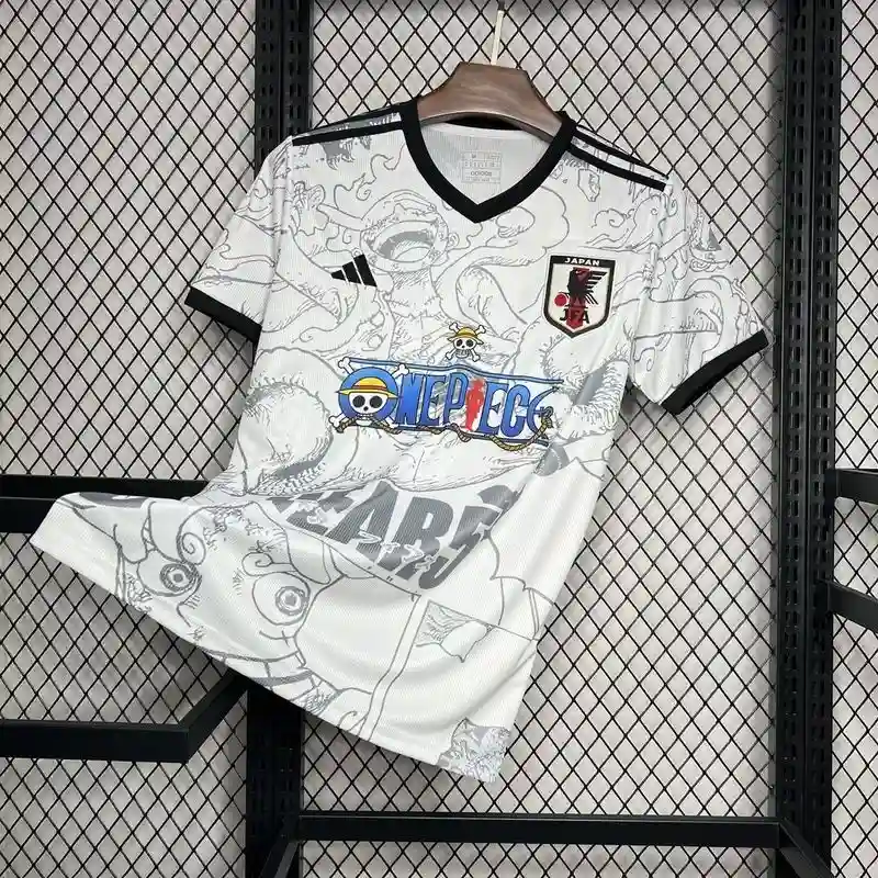 Japan One Piece White Special Edition Soccer Jersey