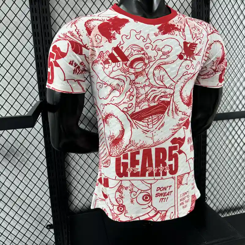 Player Version Japan White Red Special Soccer Jersey