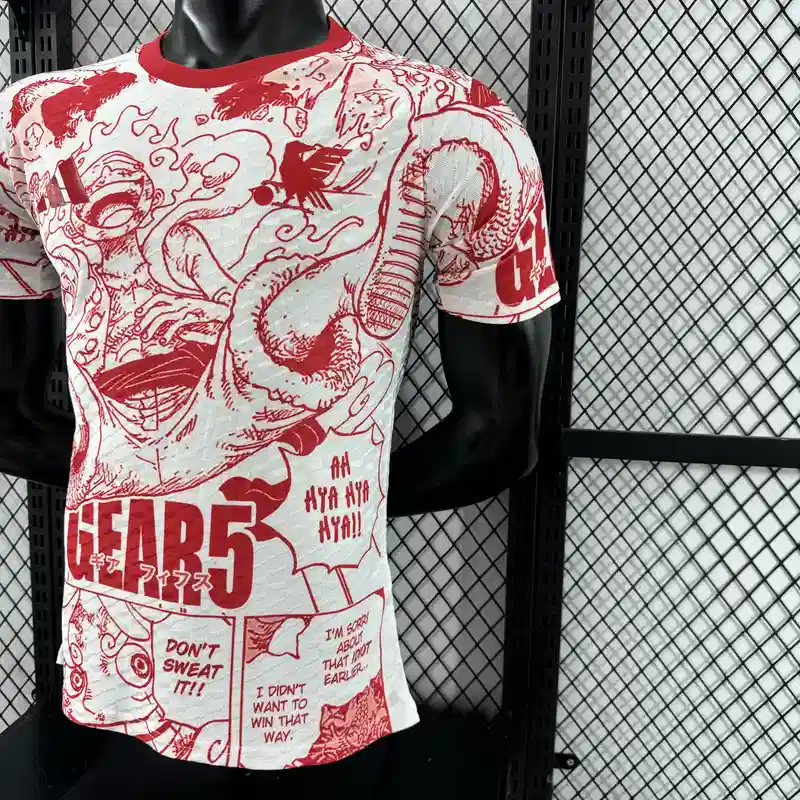 Player Version Japan White Red Special Soccer Jersey