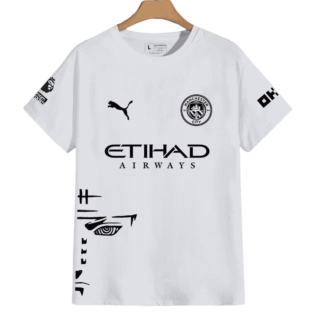 Manchester City x Naruto, Pain Custom  White Jersey