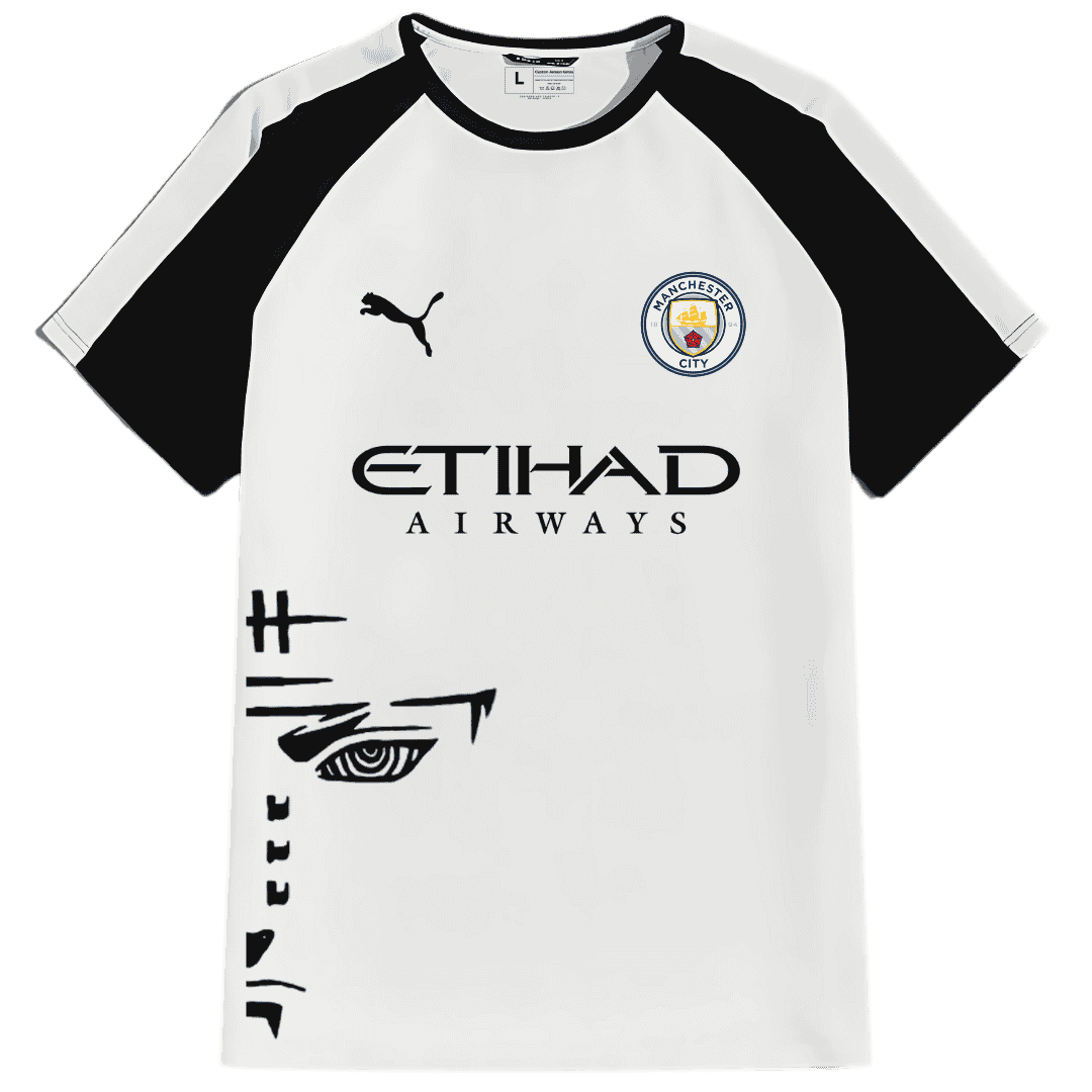 Manchester City x Pain (Nagato) Custom Anime Jersey â€“ Heavy Polyester Jersey Fabric