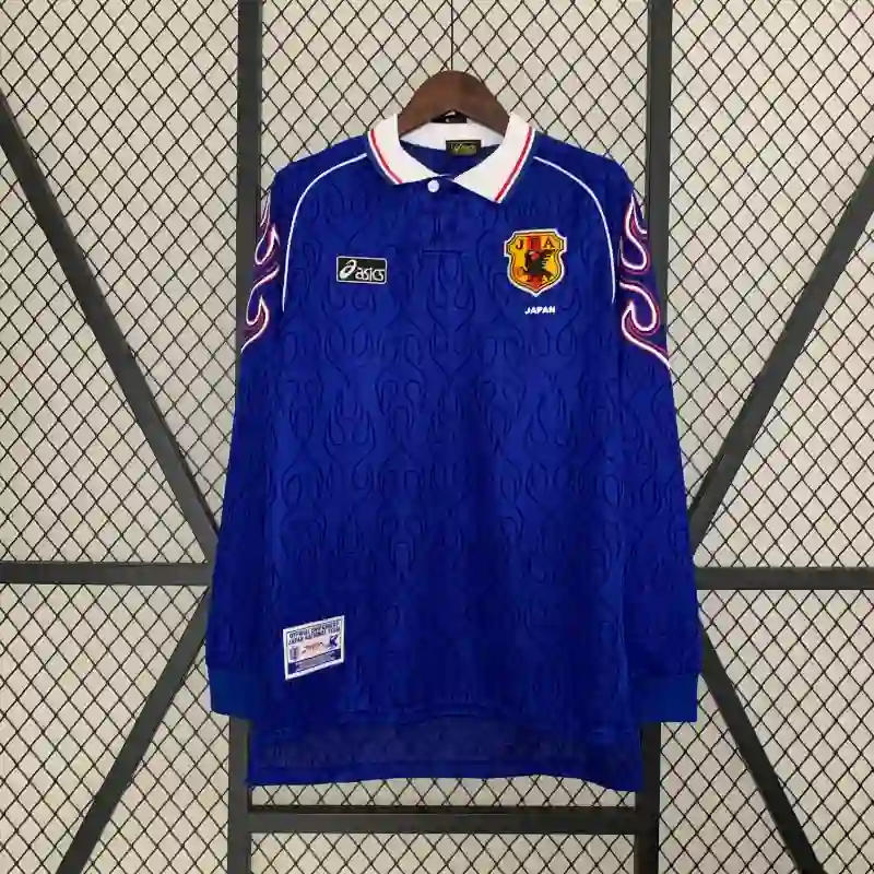 Retro 1998 Long Sleeve Japan Soccer Jersey Home