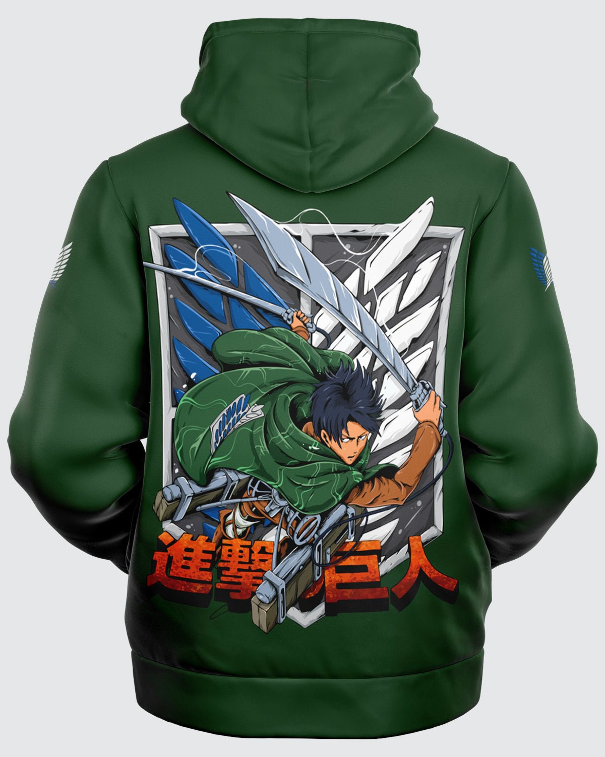 Levi Ackerman Microfleece Zip Hoodie • Attack On Titan