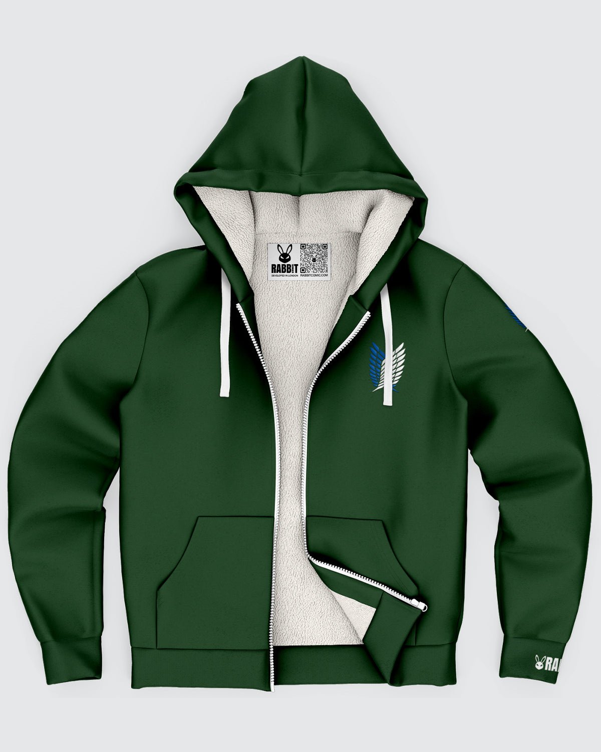 Levi Ackerman Microfleece Zip Hoodie • Attack On Titan