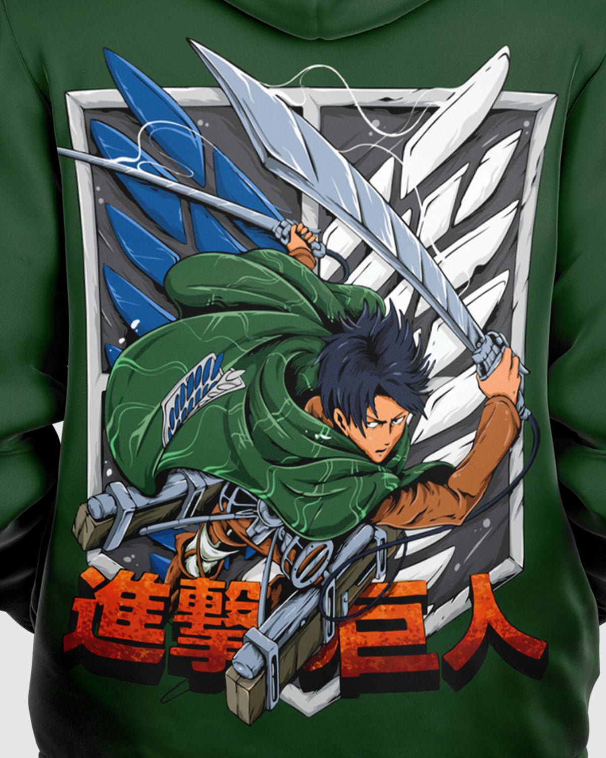 Levi Ackerman Microfleece Zip Hoodie • Attack On Titan