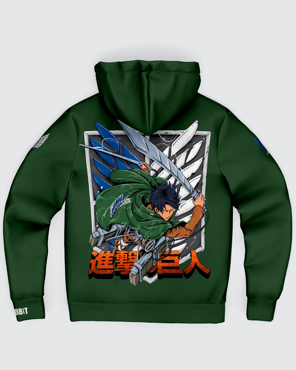 Levi Ackerman Microfleece Zip Hoodie • Attack On Titan