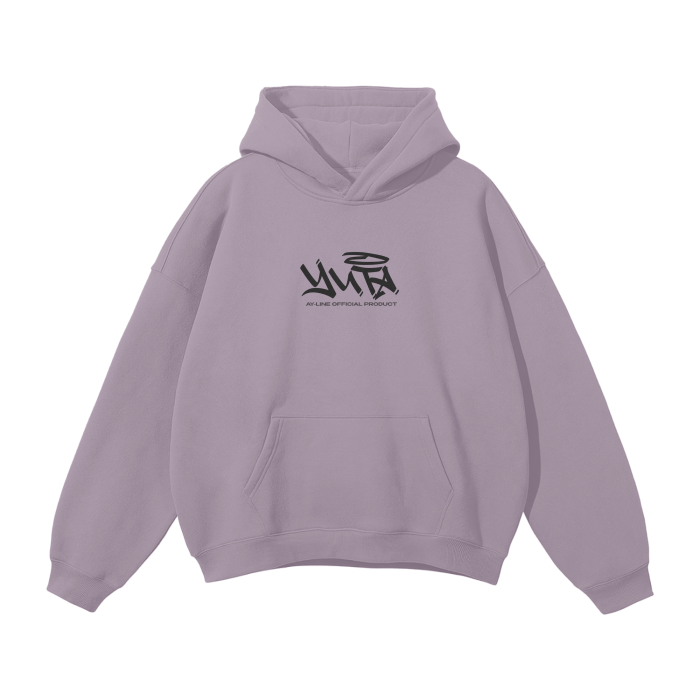 Cursed Companion Graffiti Streetwear Hoodie Purple