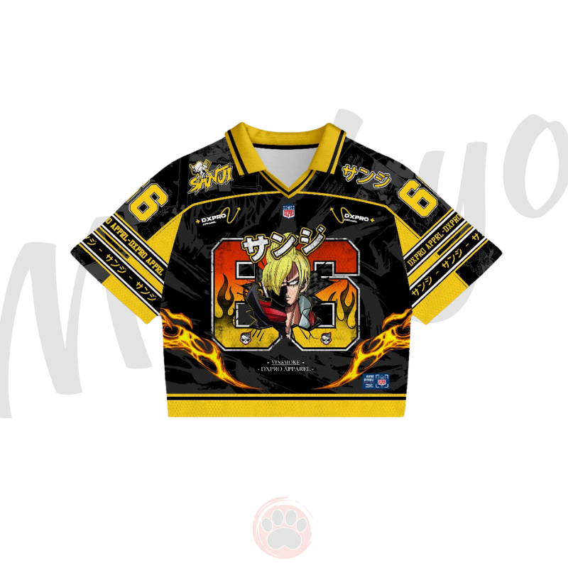 JERSEY BOXY OP SANJI 66 BLACK YELLOW SERIES