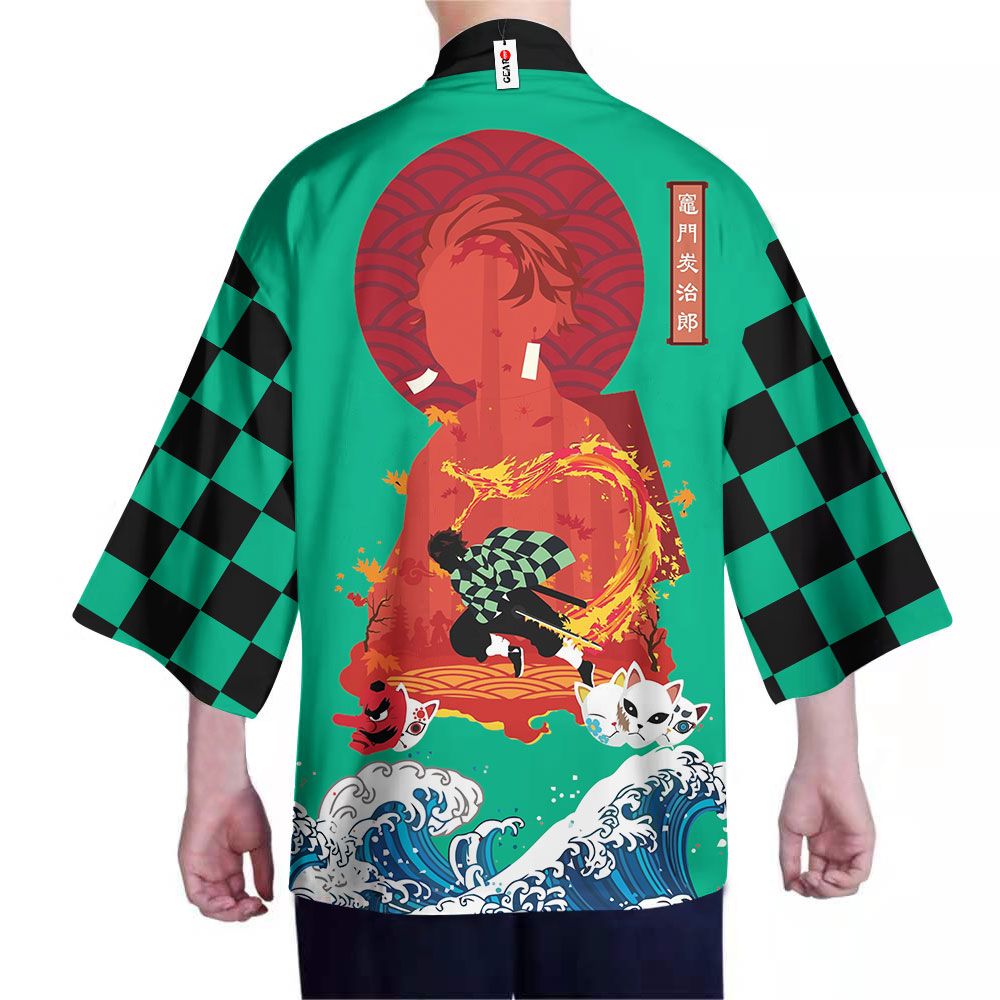 Demon Slayer Kimono - Tanjiro Kimono Otaku Merch Clothes GOT1308