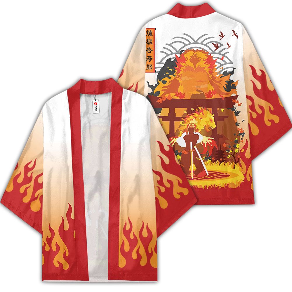 Demon Slayer Kimono - Rengoku Kimono Otaku Merch Clothes GOT1308