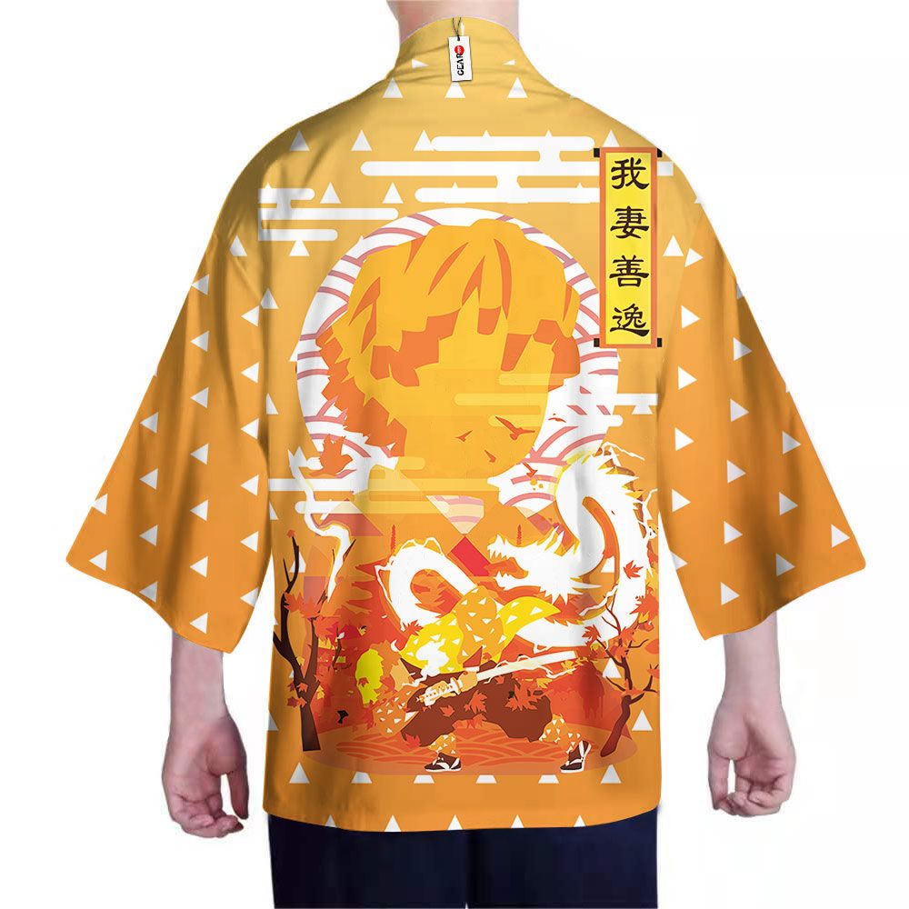 Demon Slayer Kimono - Zenitsu Kimono Otaku Merch Clothes GOT1308