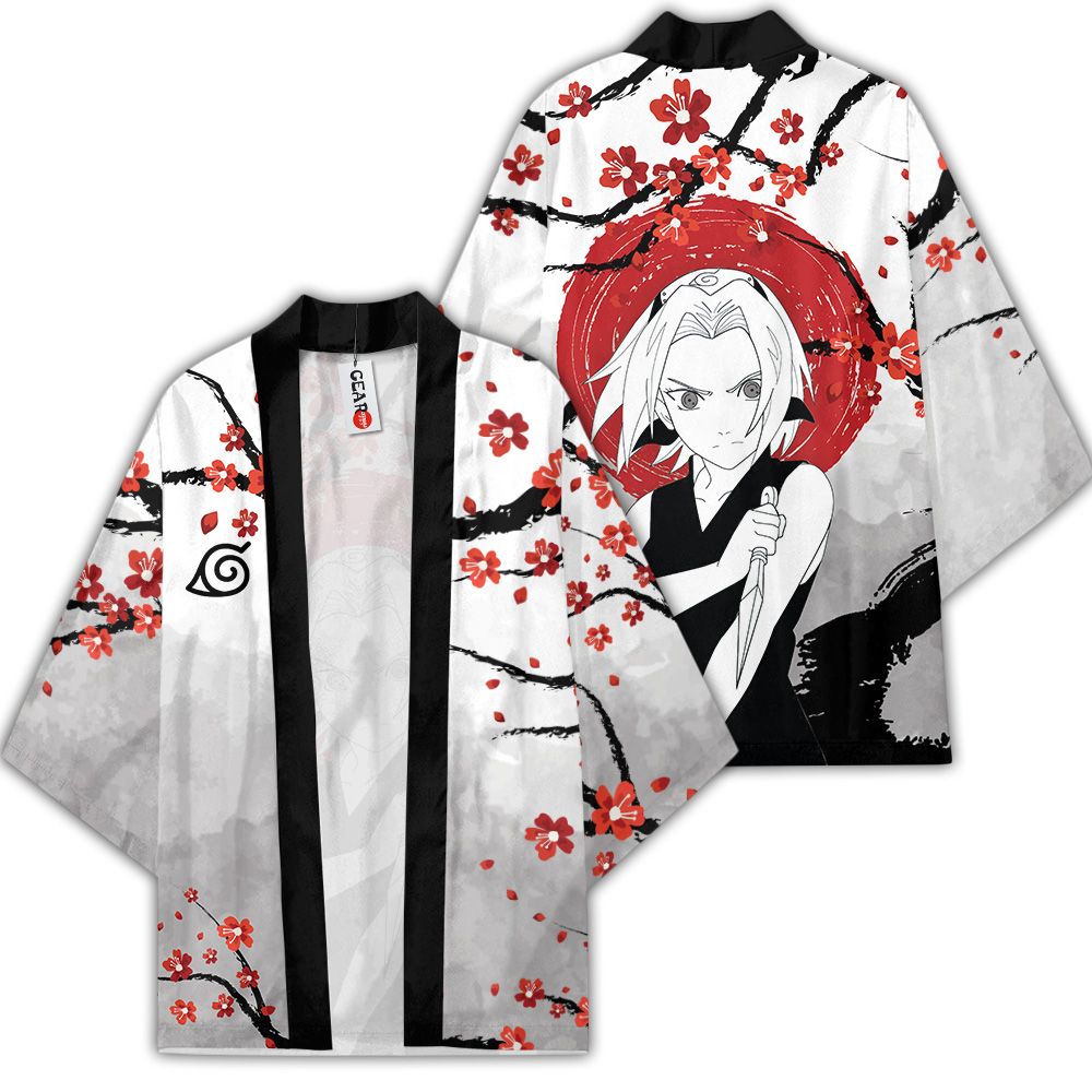 Naruto Kimono - Haruno Sakura Kimono Custom Cherry Blossom Clothes GOT1308