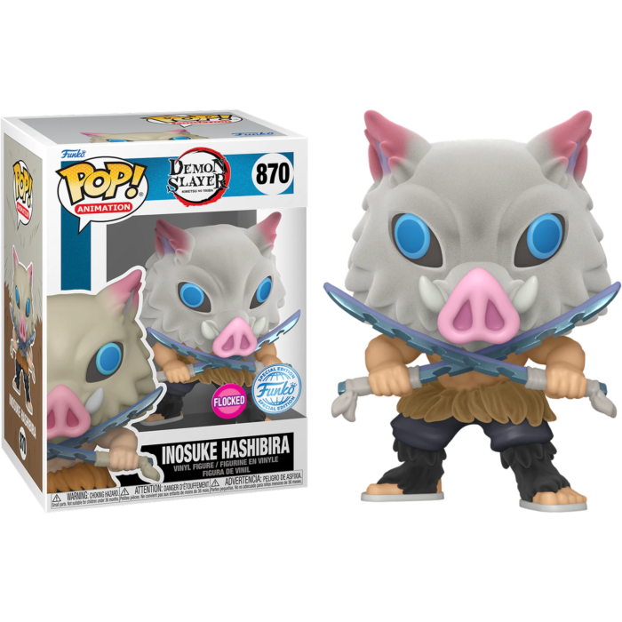 Funko Pop! Demon Slayer - Inosuke Hashibira with Blades Crossed Flocked #870
