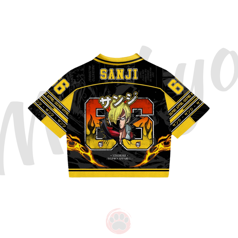 JERSEY BOXY OP SANJI 66 BLACK YELLOW SERIES