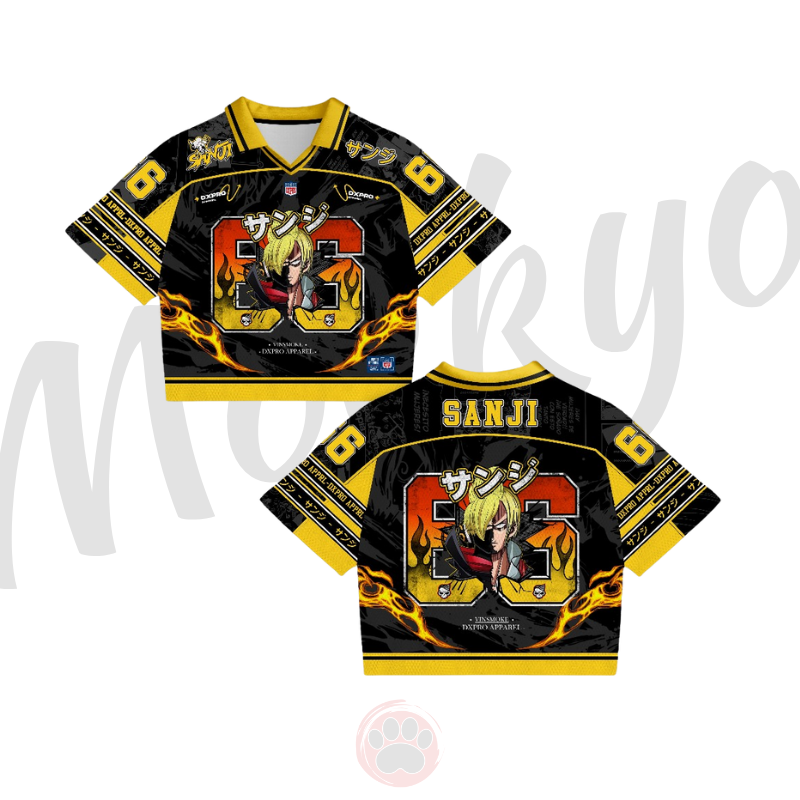 JERSEY BOXY OP SANJI 66 BLACK YELLOW SERIES