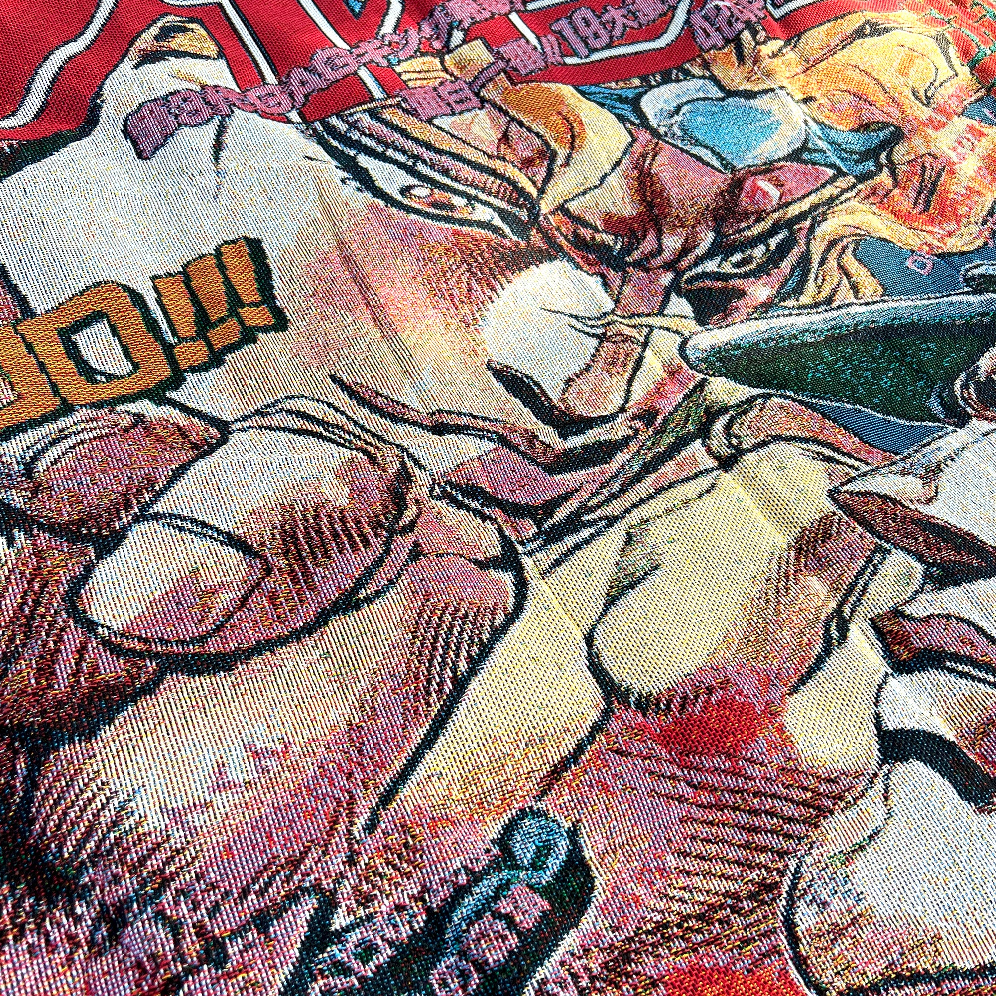Vintage Bizarre Fight Tapestry