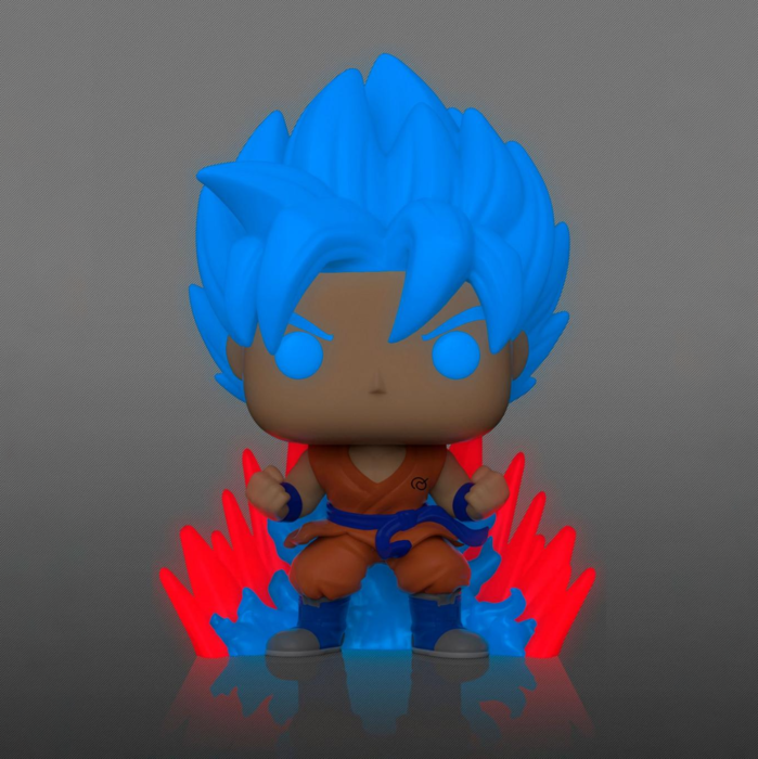 Funko Pop! Dragon Ball Super - SSGSS Goku (Kaio-ken Times Twenty) Glow in the Dark #1256