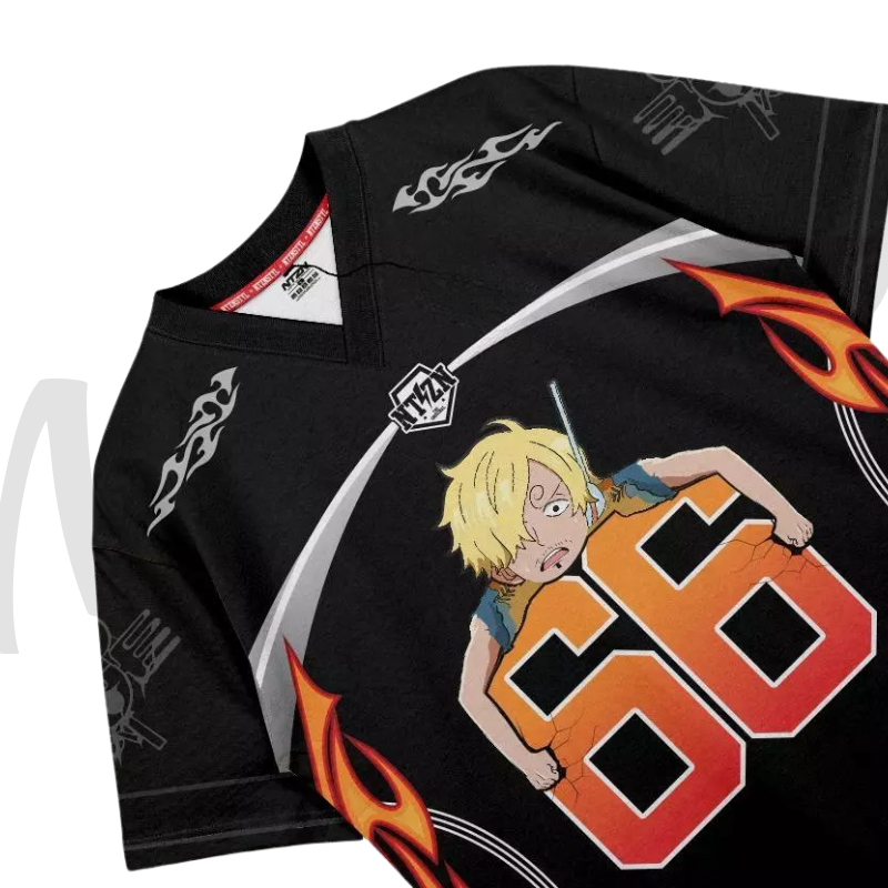Jersey Vintage Anime One Piece  Sanji