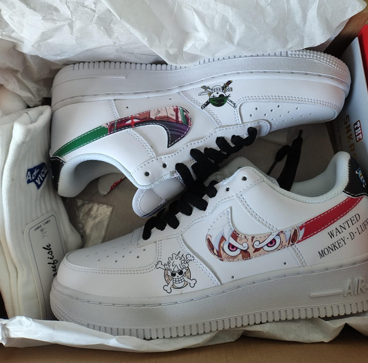 Customize Luffy & Zoro Shoes