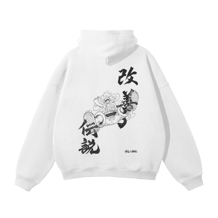 Path of the Pirate King Gear 5 Streetwear Hoodie White