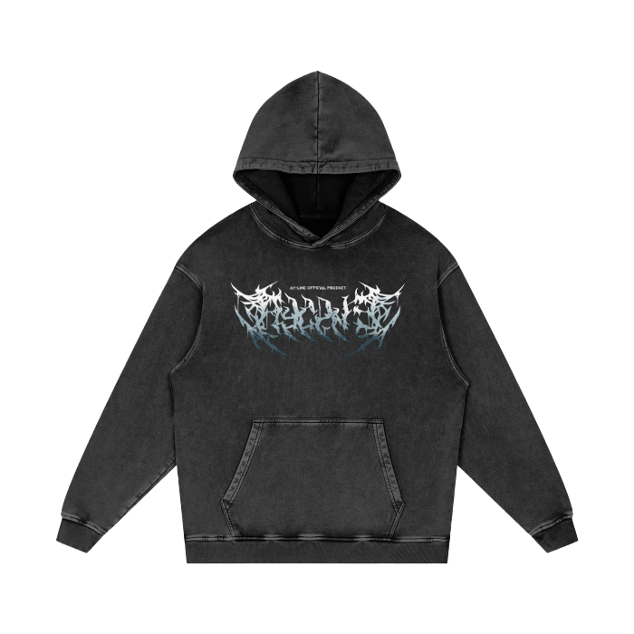 The Honored One Metal Streetwear Hoodie Washed