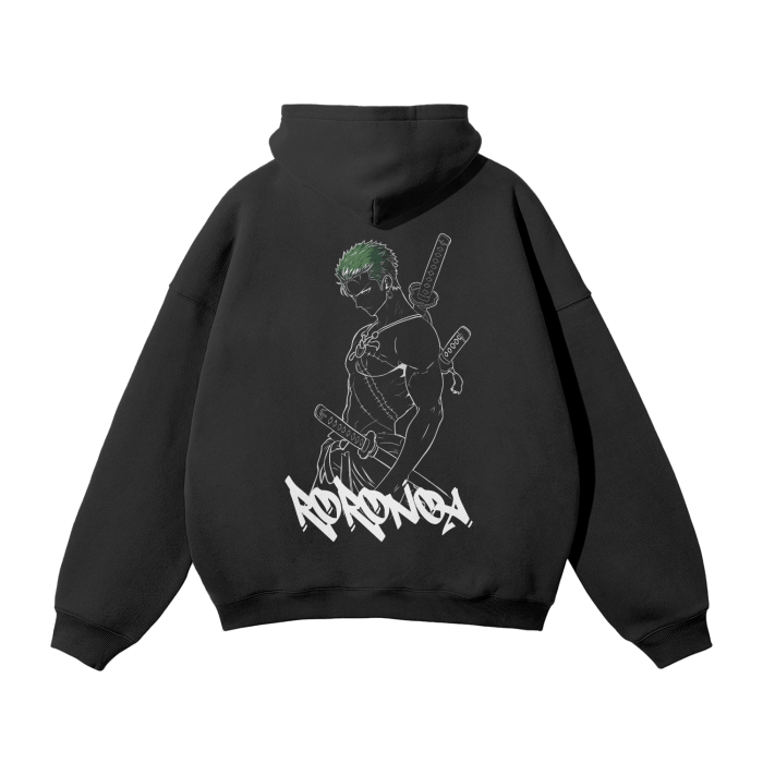 Pirate Hunter Graffiti Streetwear Hoodie Black