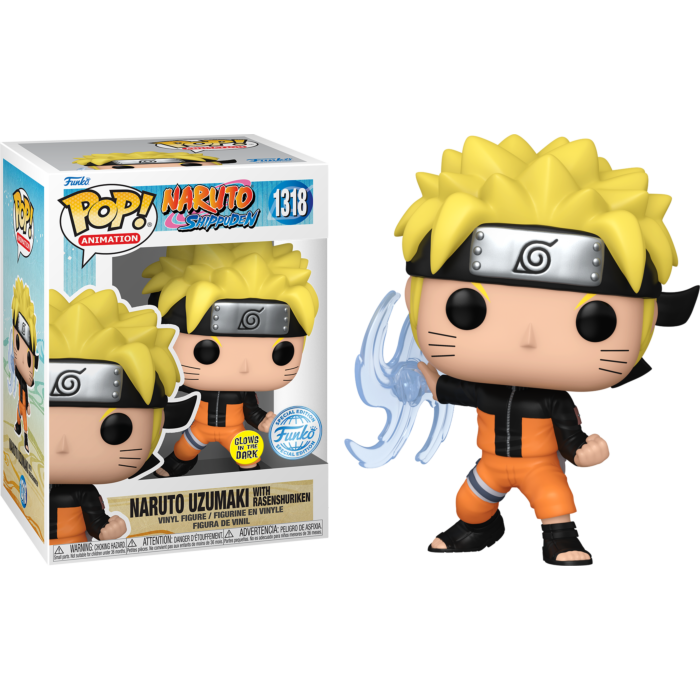 Funko Pop! Naruto: Shippuden - Naruto Uzumaki with Rasenshuriken Glow in the Dark #1318