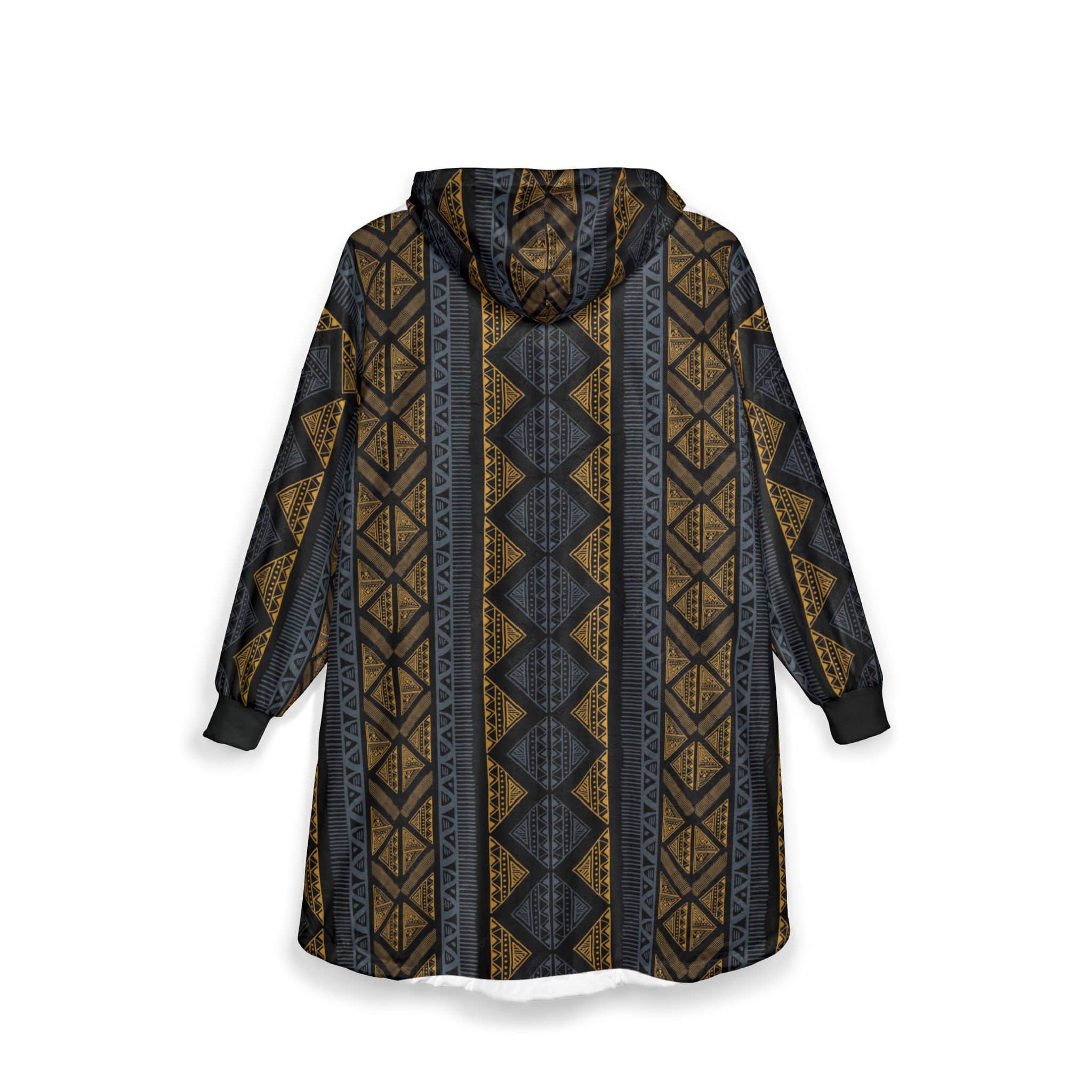 Blank Panther Afro Pattern Blanket Hoodie