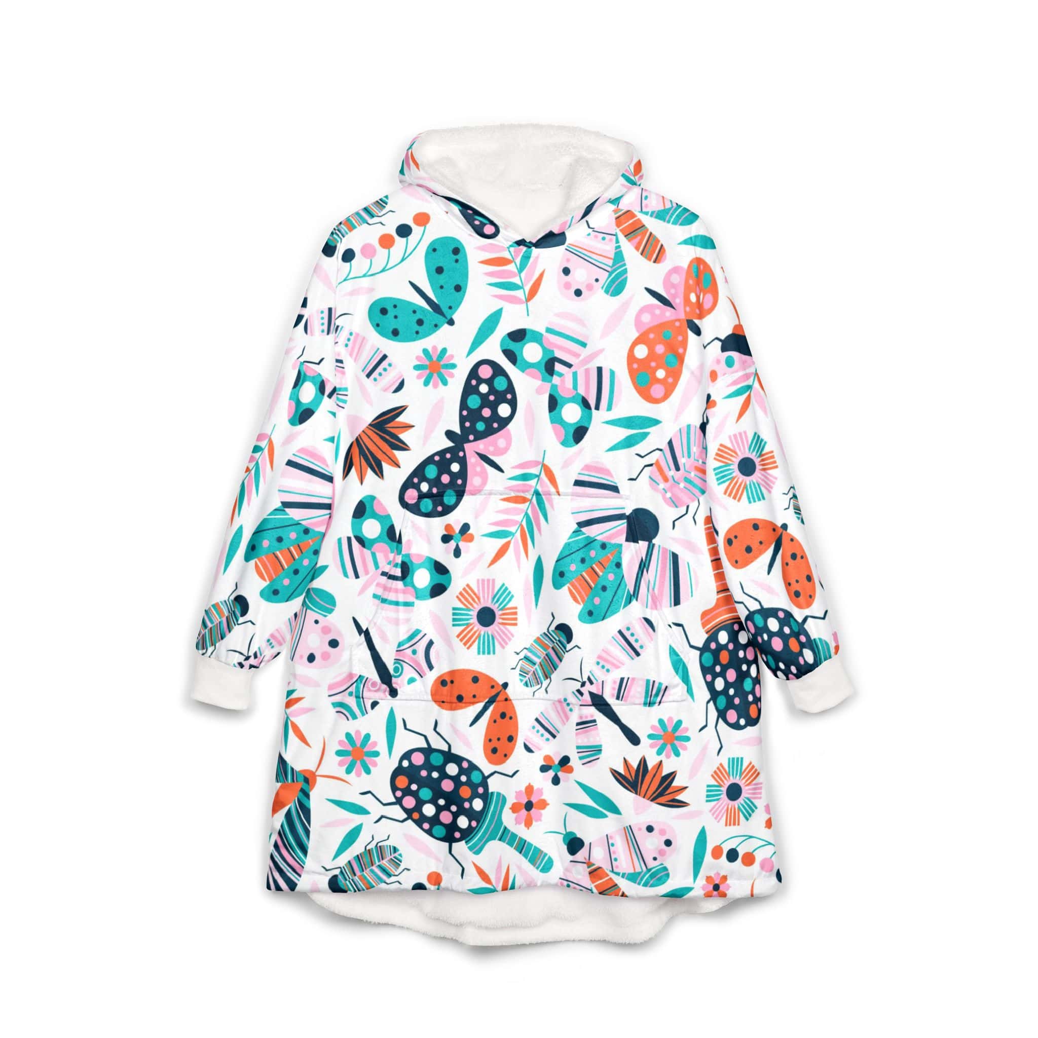 Floral Fusion Oversized Blanket Hoodie