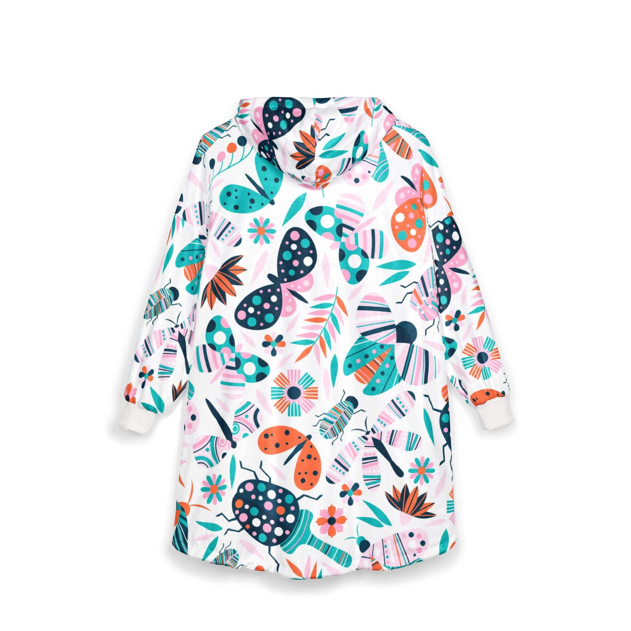 Floral Fusion Oversized Blanket Hoodie