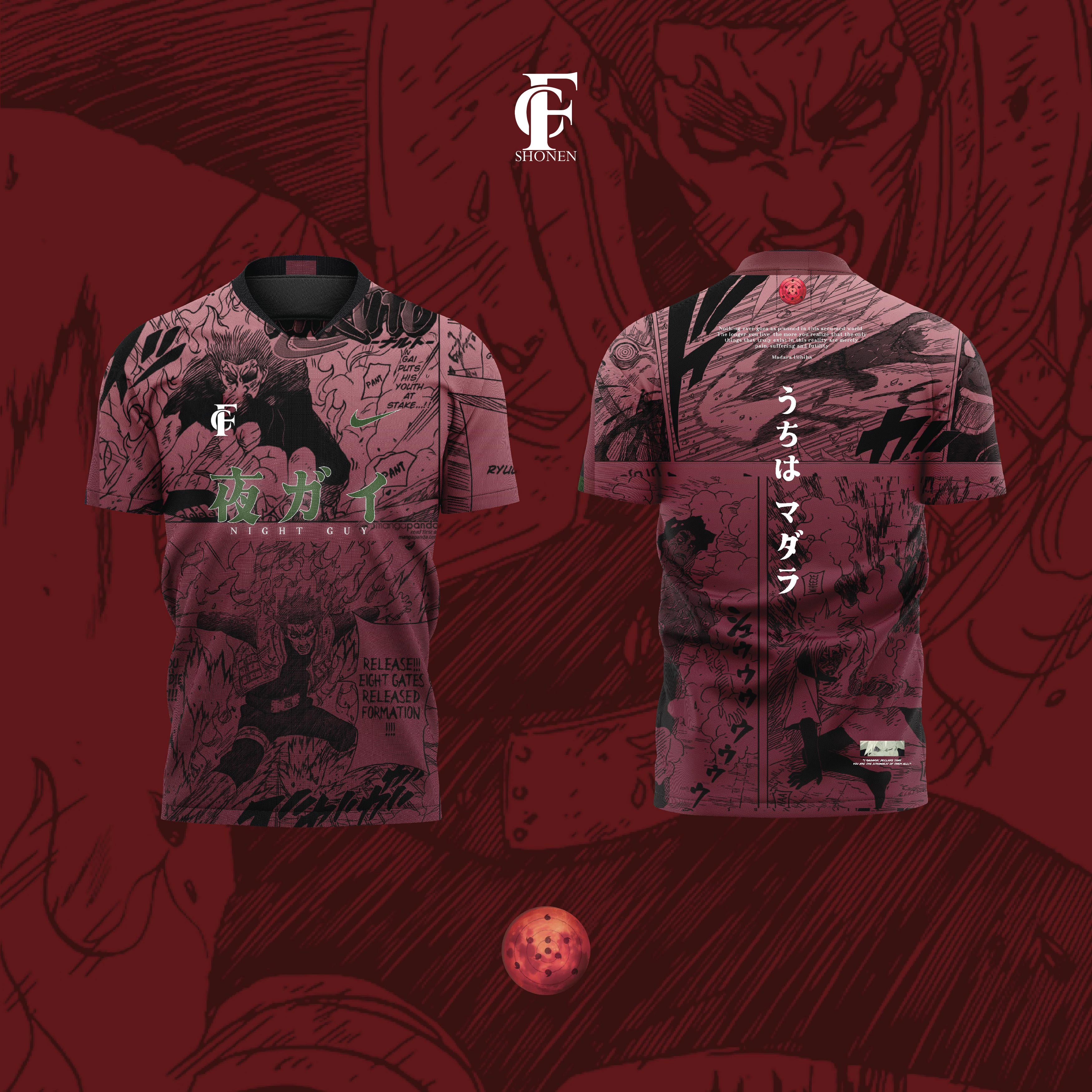 Soccer Jersey MIGHT GUY vs MADARA UCHIHA