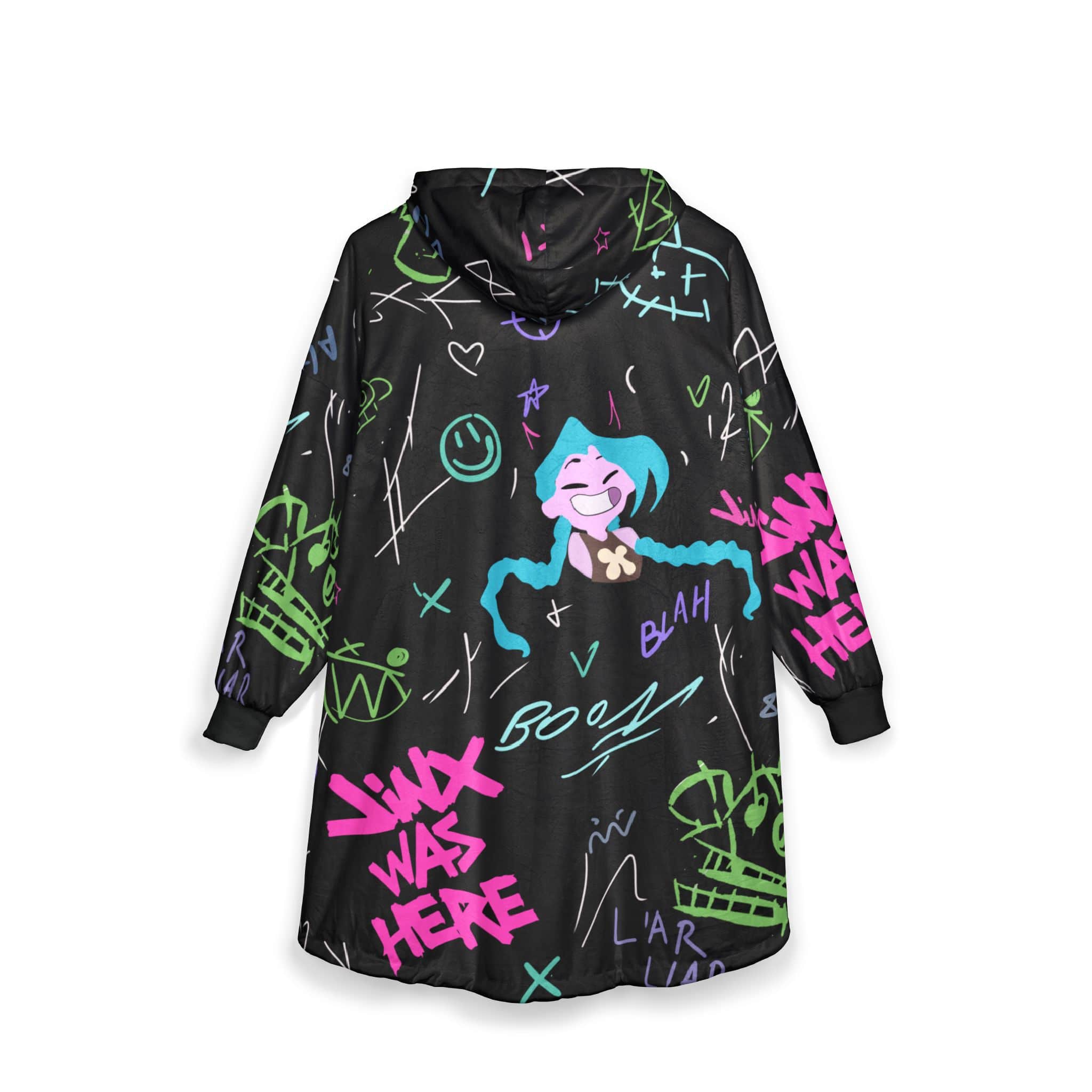 Jinx Arcane Oversized Blanket Hoodie