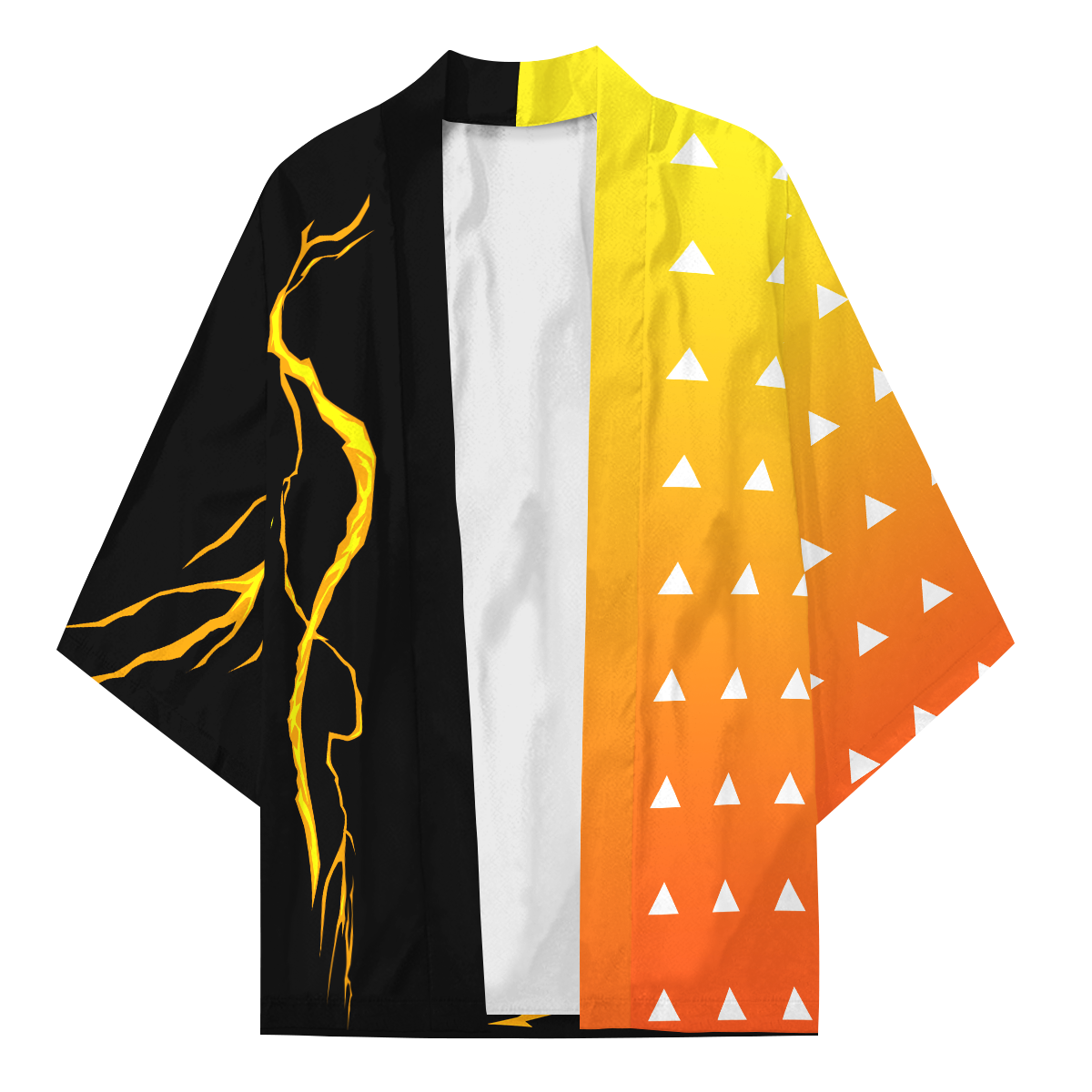 Demon Slayer Kimono - Zenitzu Sword Style Kimono FDM3107