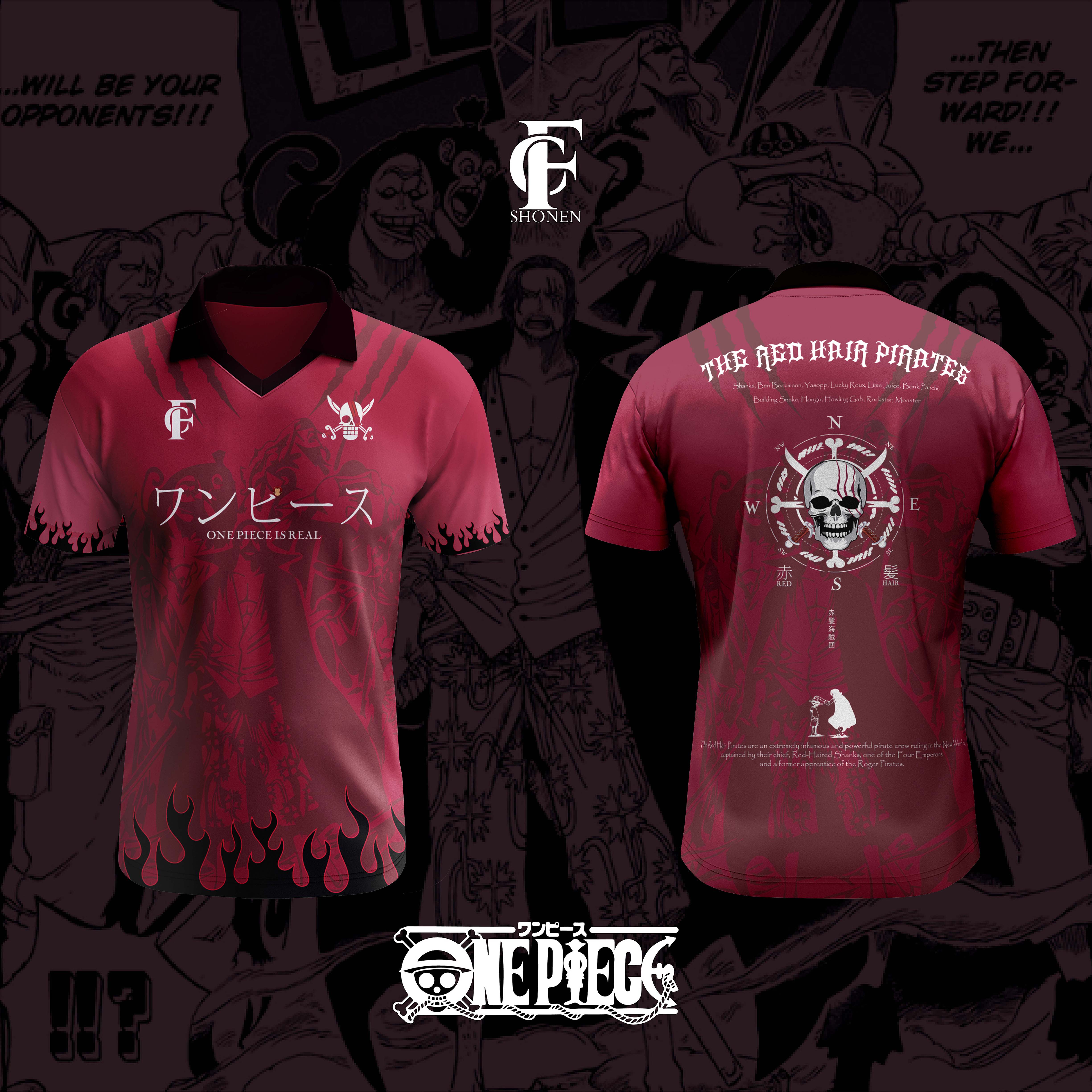 Soccer Jersey THE RED HAIR PIRATES