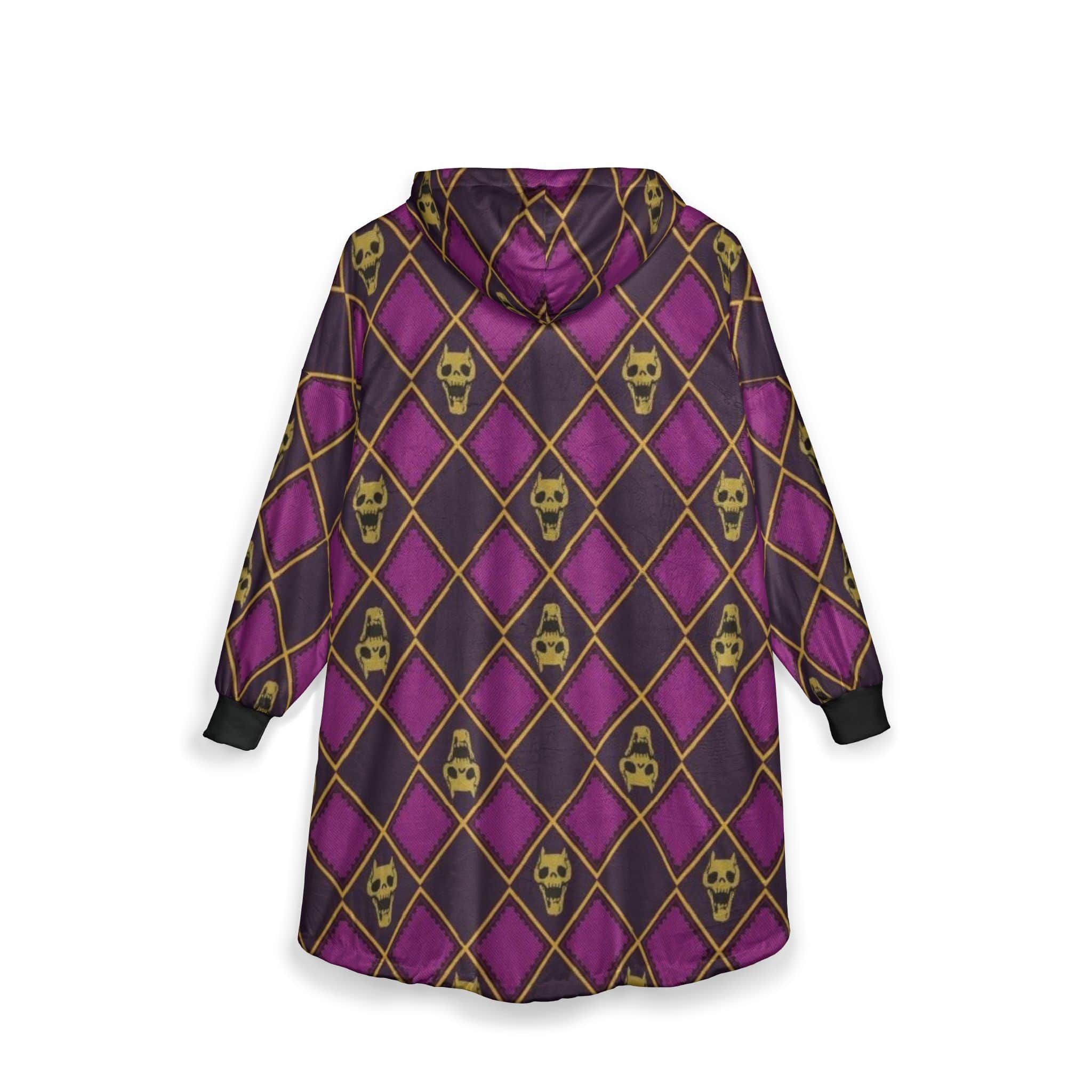 Killer Queen Diamond Pattern Skull Blanket Hoodie