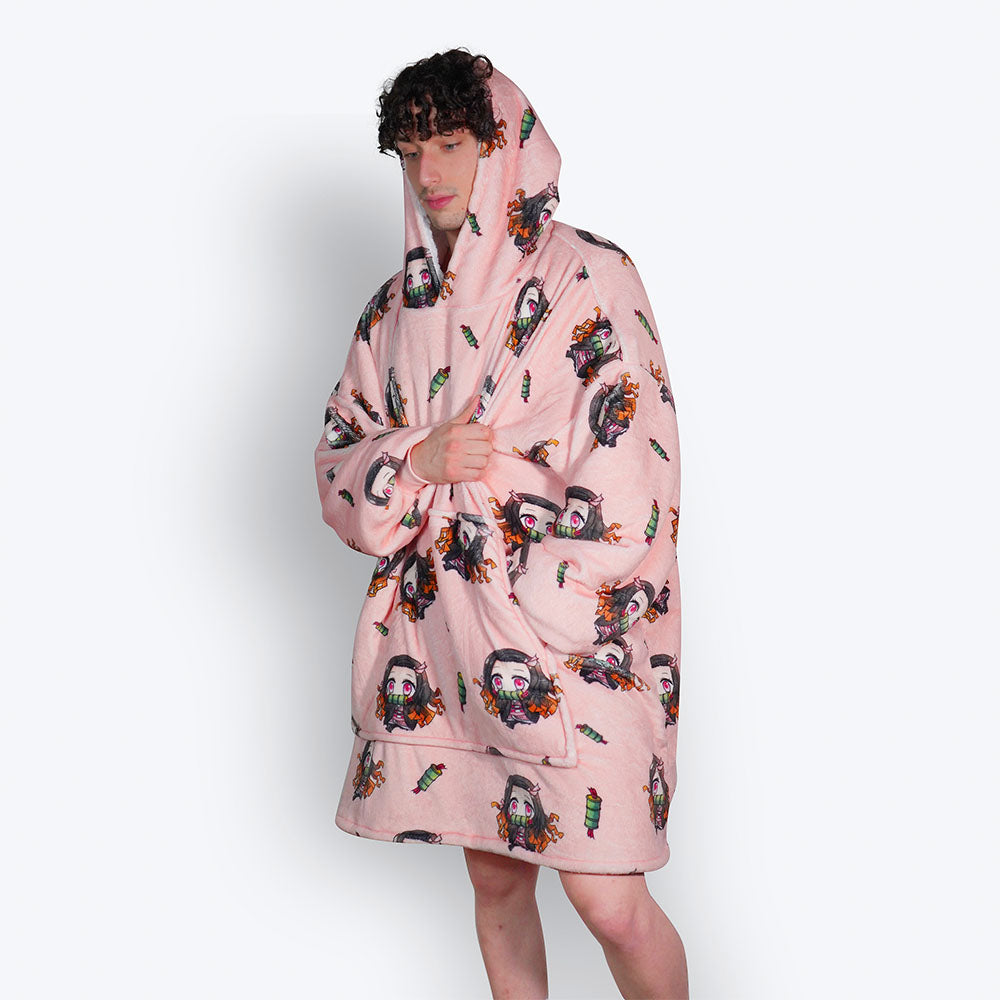 Nezuko Blanket Hoodie - Demon Slayer