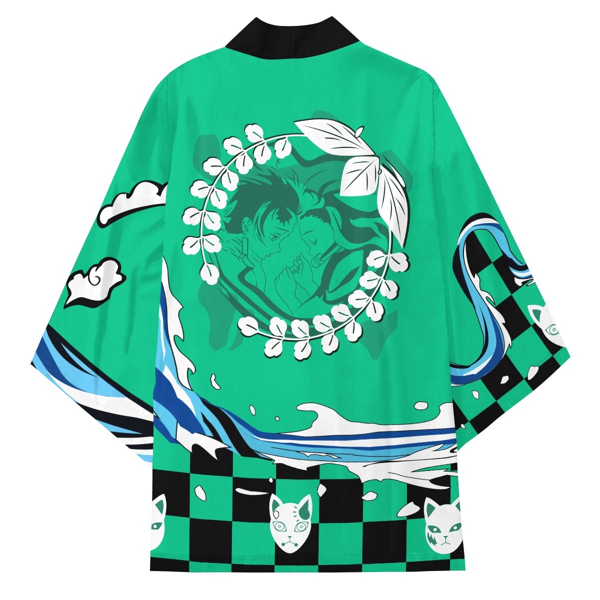 Demon Slayer Kimono - Dance of Fire and Water Kimono FDM3107