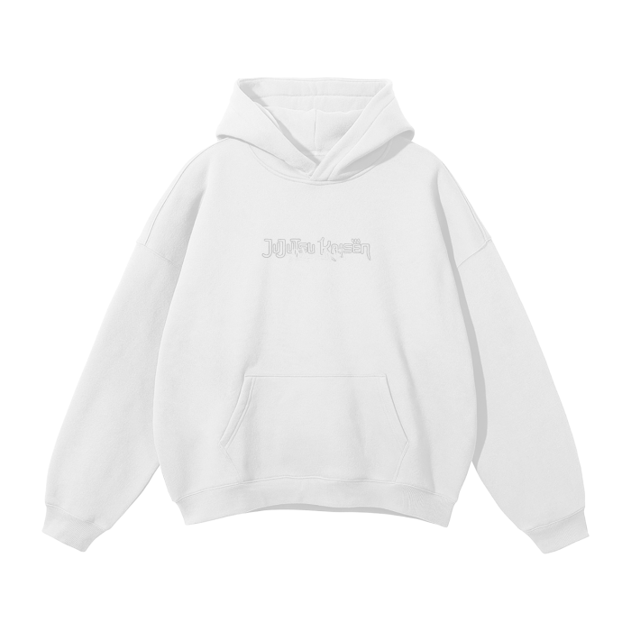 Cursed Companion Graffiti Streetwear Hoodie White