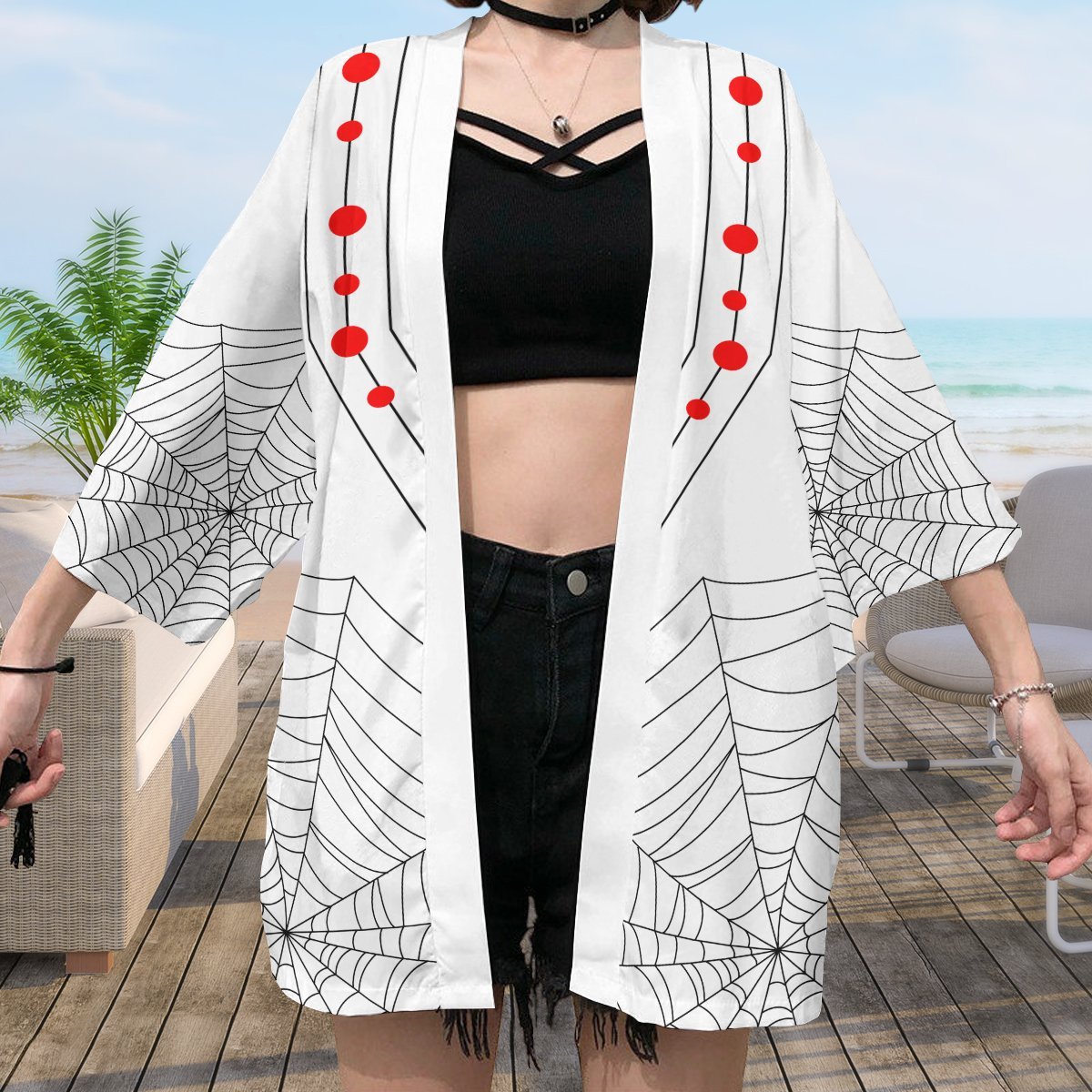 Demon Slayer Kimono - Demon Rui Kimono FDM3107