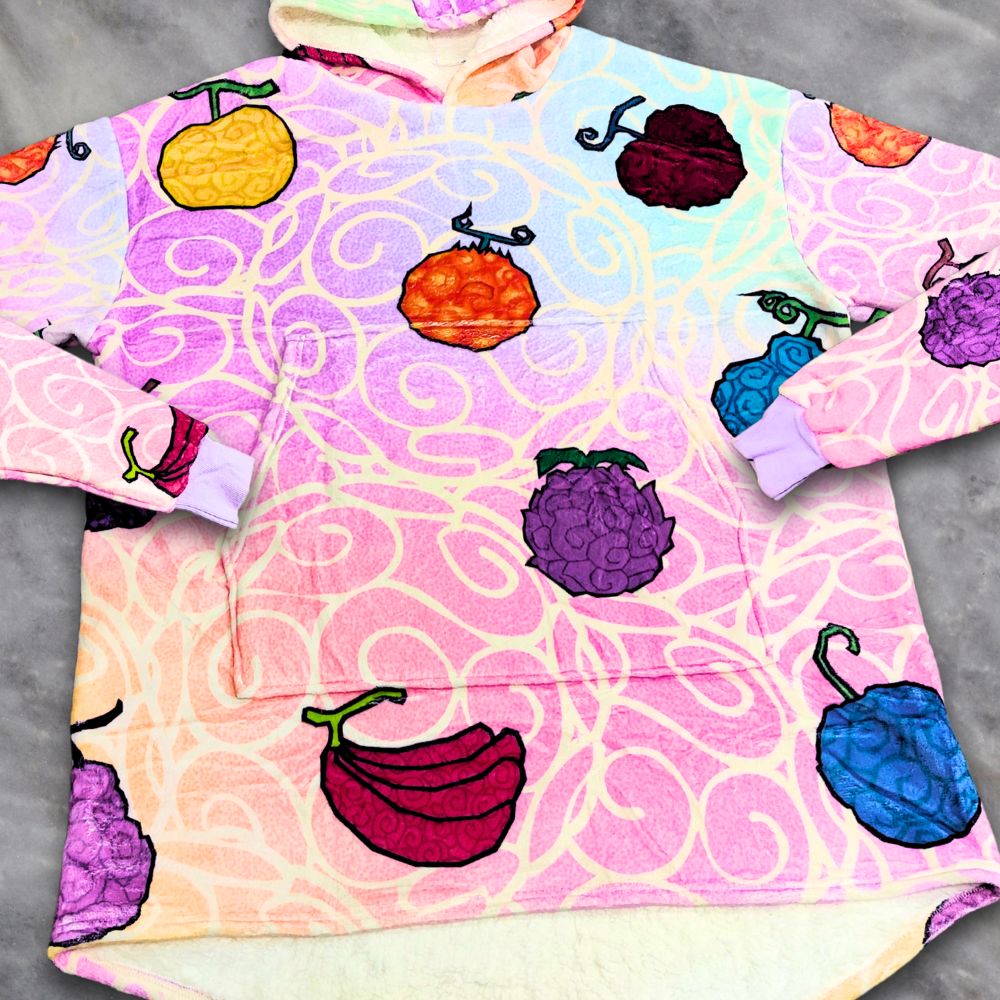 Devil Fruit Hoodie Blanket