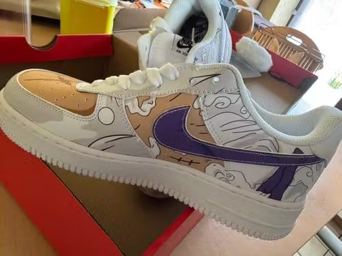 Custom Monkey D. Luffy No.6 Sneakers