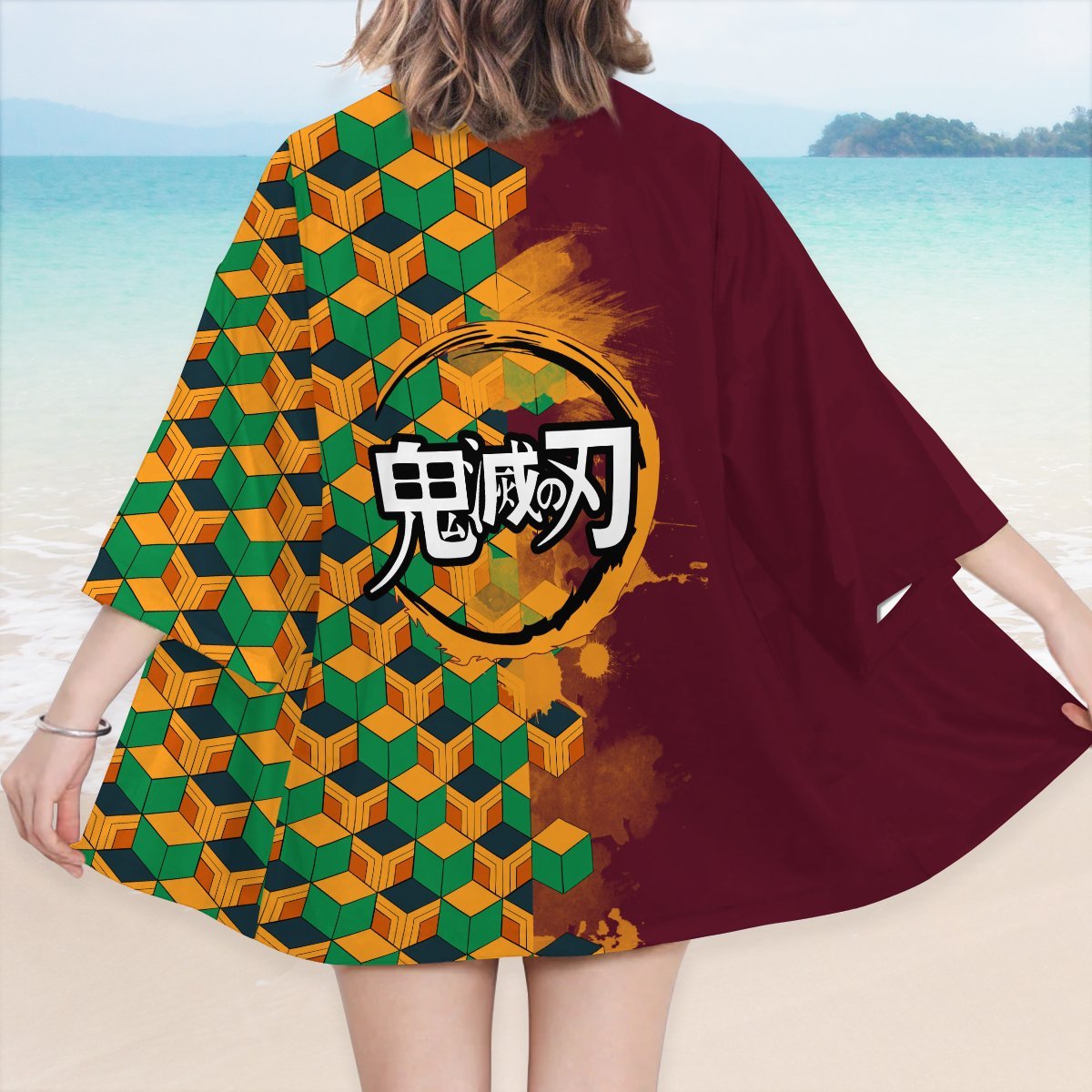 Demon Slayer Kimono - Kimetso No Yaiba Giyu Kimono FDM3107