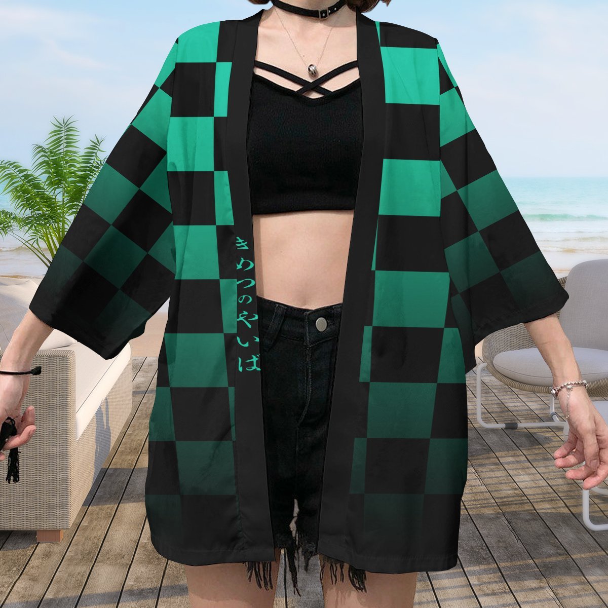 Demon Slayer Kimono - Kimetso No Yaiba Tanjiro Kimono FDM3107